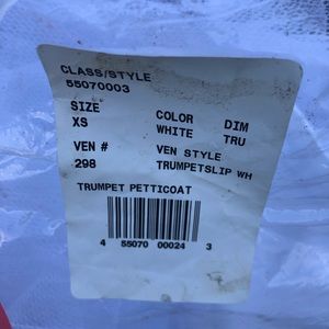 Trump slip for wedding dress